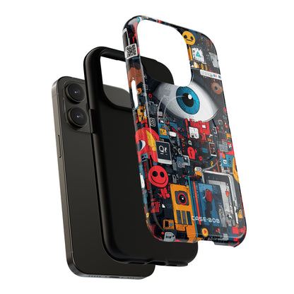 Digital Eye Blue iPhone 14 Pro Case - Tough+