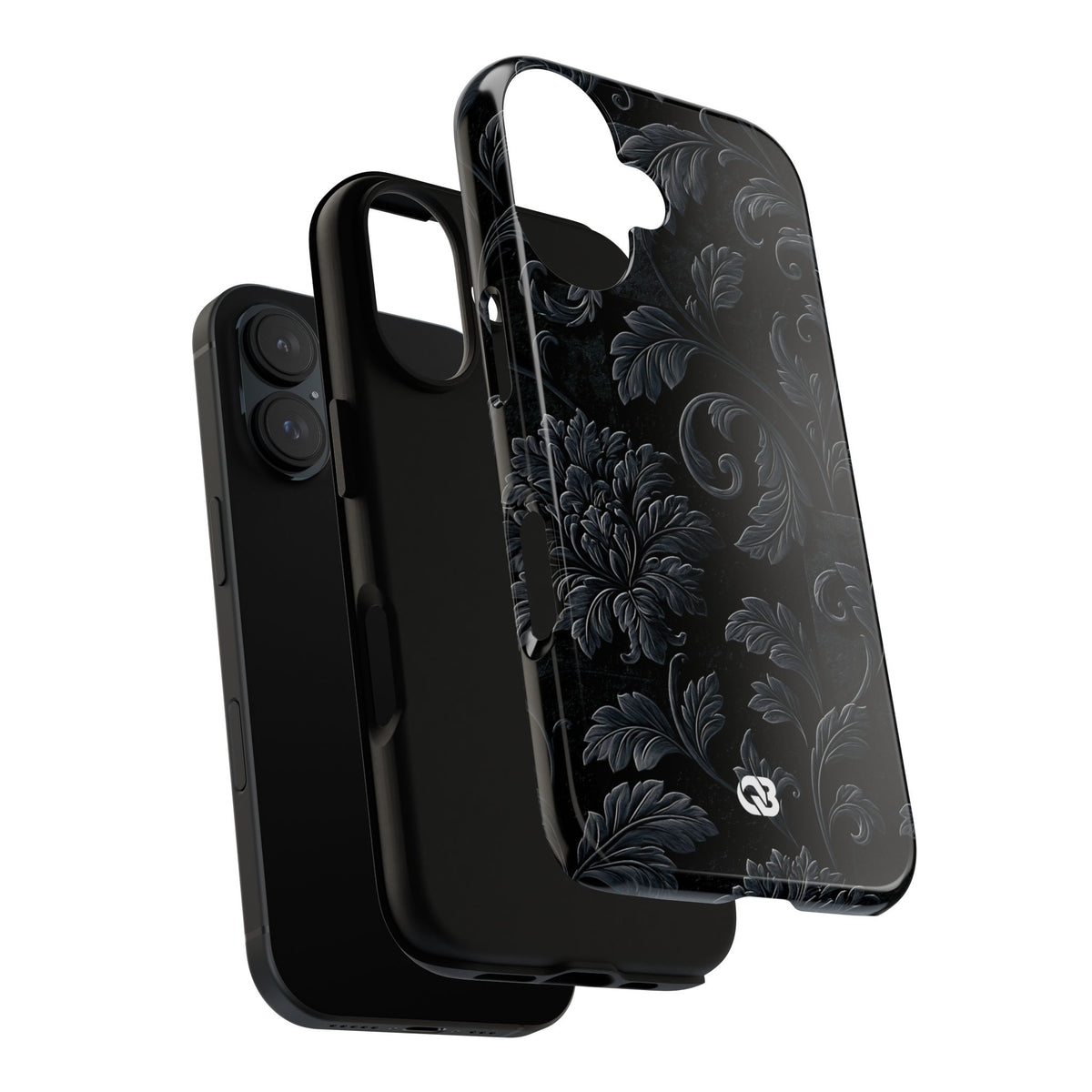 Obsidian Damask · Tough Phone Case for iPhone · Black