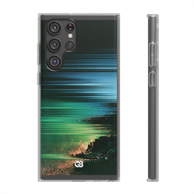 Digital Shoreline Drift · Lite Phone Case for Samsung · Teal