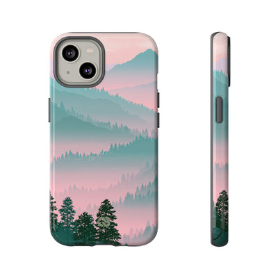 Teal Tough Phone Case for iPhone - Alpine Mist Teal