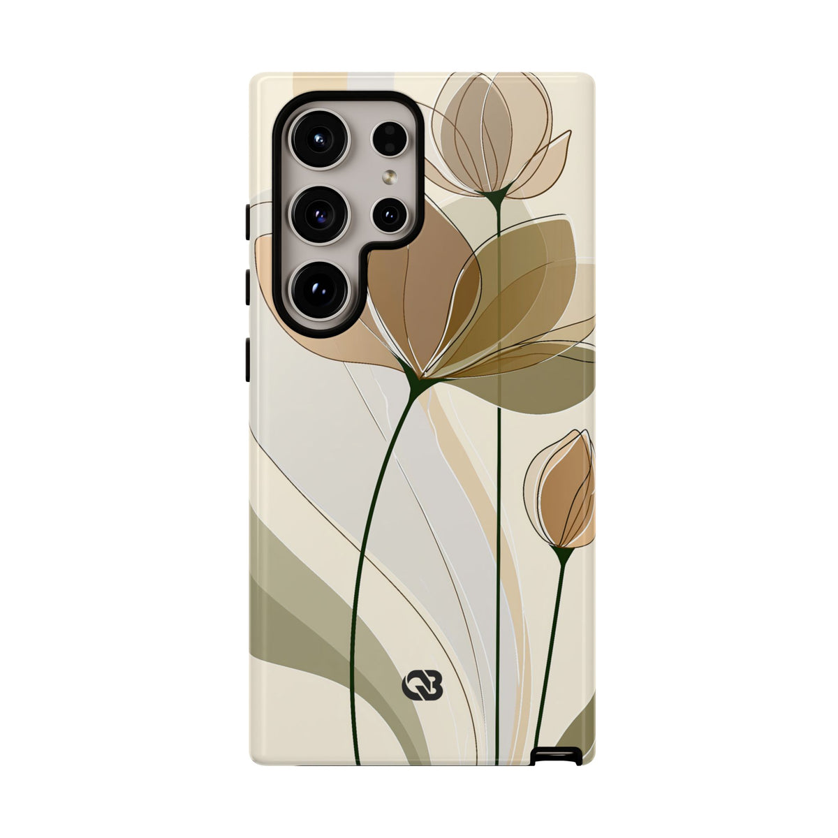 Translucent Petal Contour · Tough Phone Case for Samsung · Beige