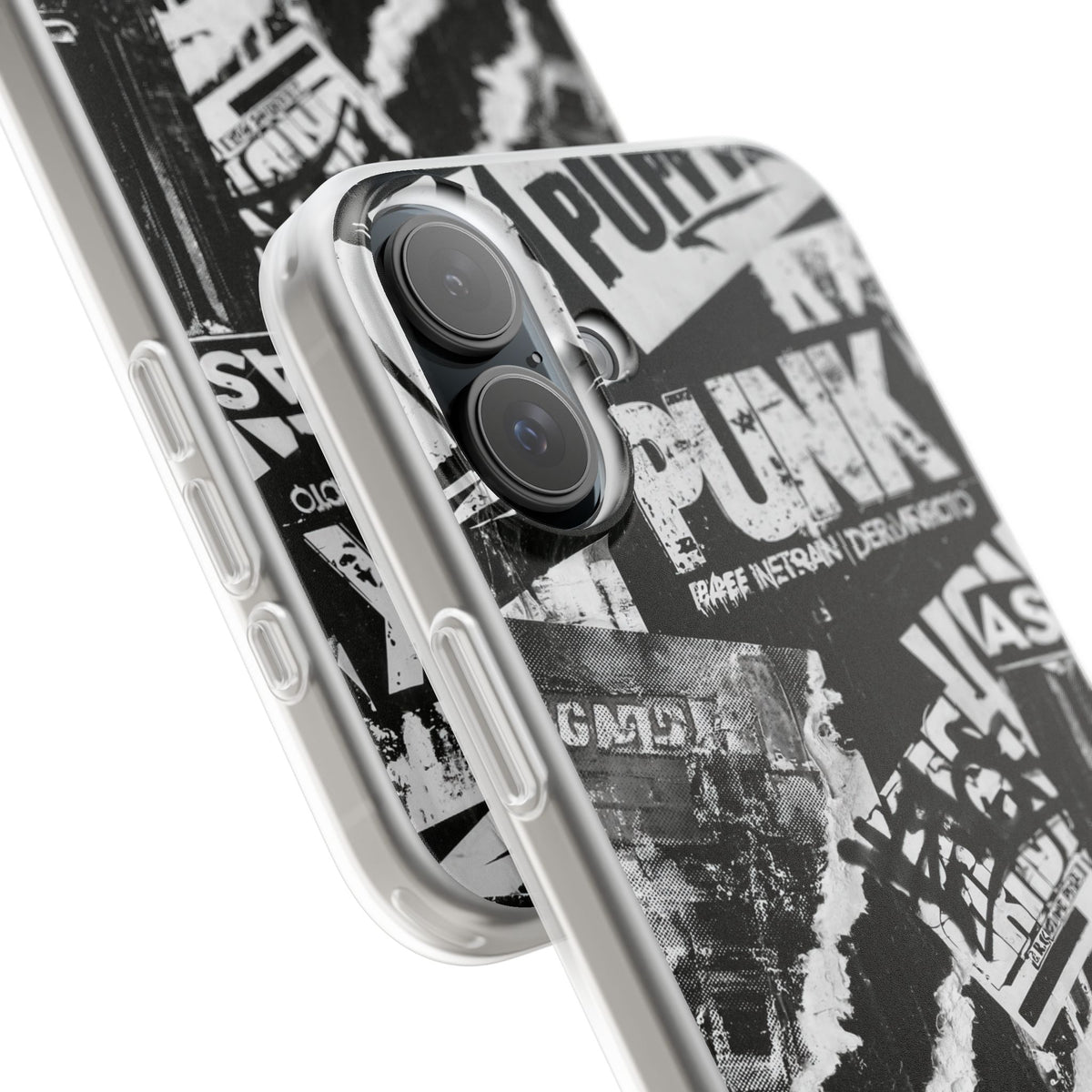 Underground Punk Collage · Lite Phone Case for iPhone ·  Black