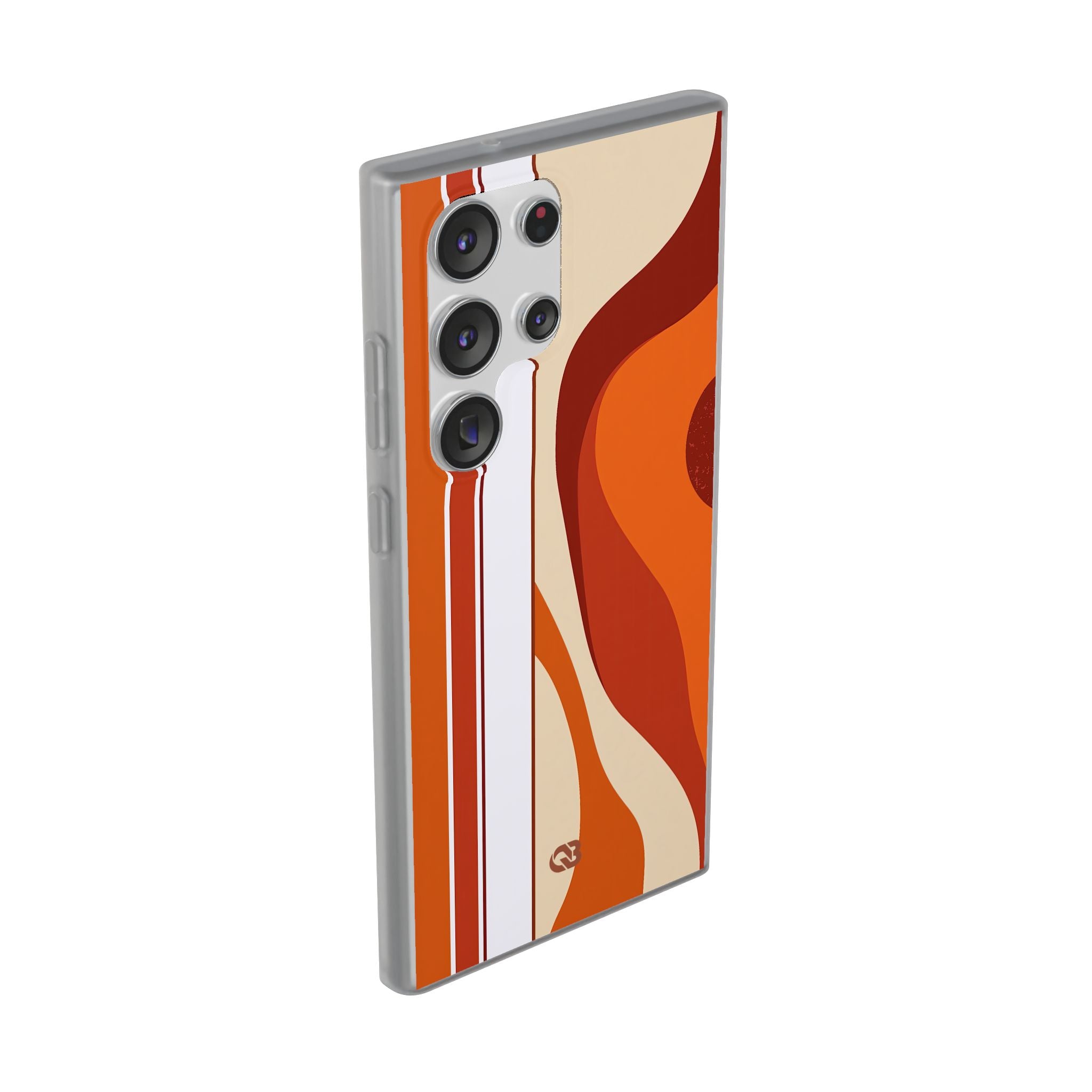 Orange Lite Phone Case for Samsung - Terracotta Metro Line
