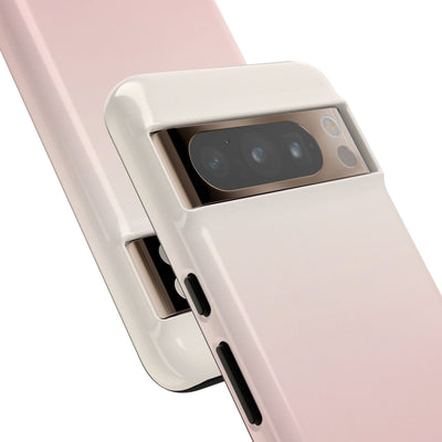 Pink Tough Phone Case for Google Pixel - Frosted Blush Horizon
