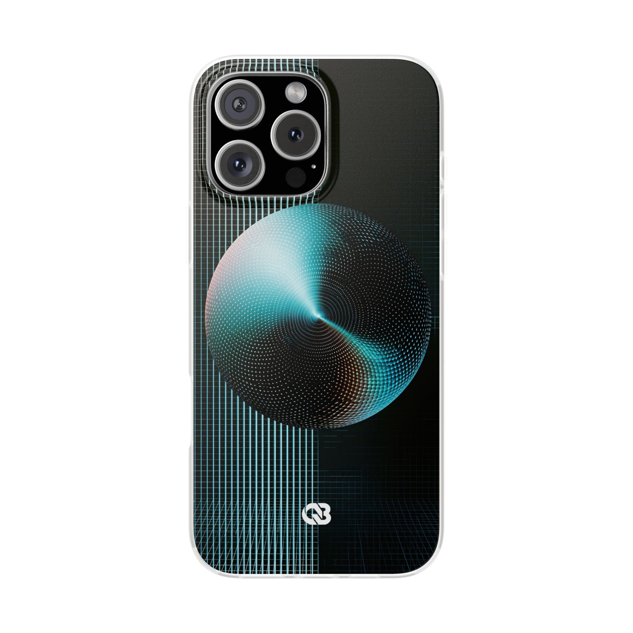 Blue Lite Phone Case for iPhone - Cyan Vector Sphere