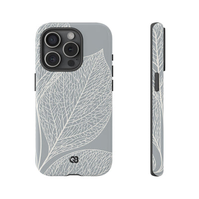 Minimal Leaf Skeleton · Tough Phone Case for iPhone · Grey