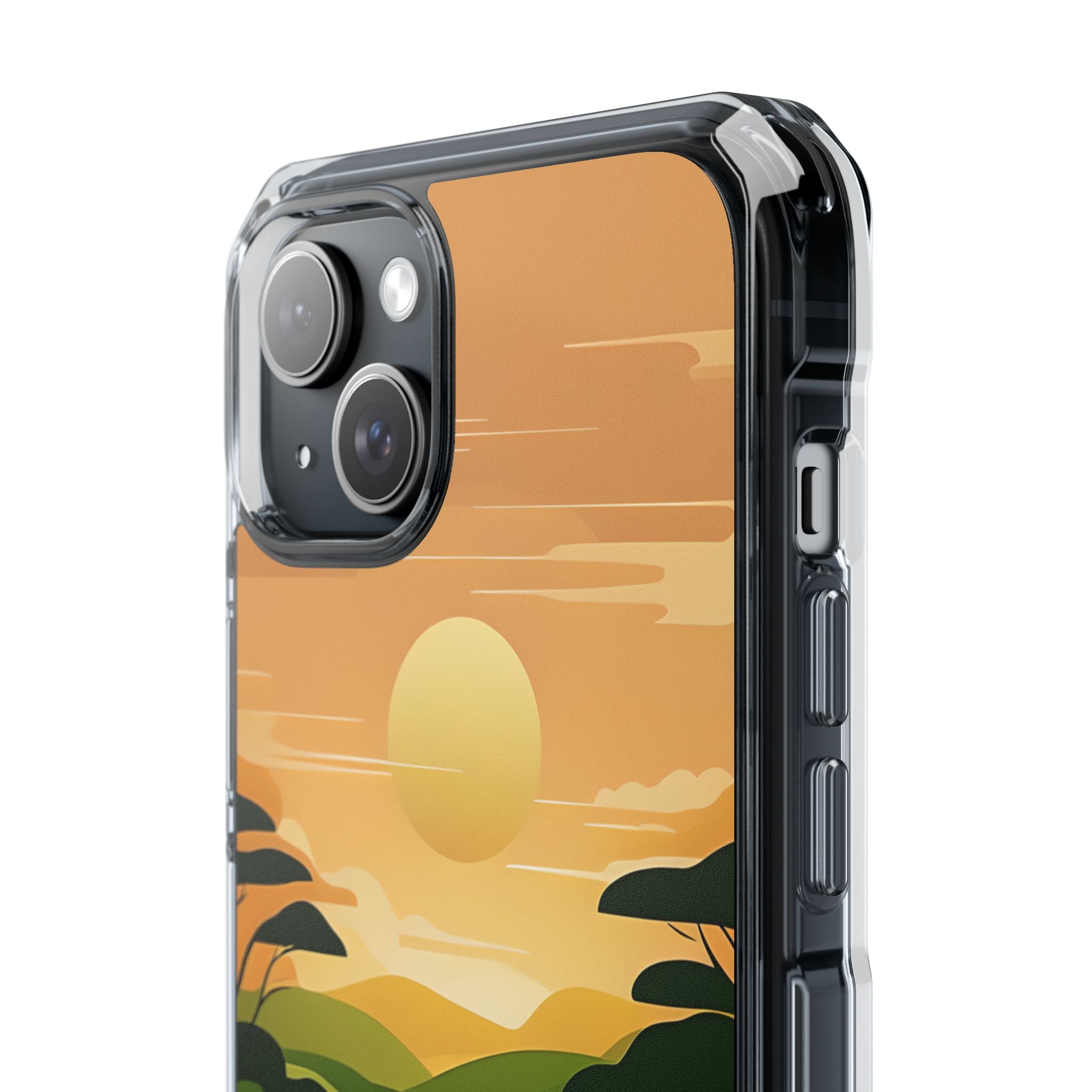 Verdant Horizon Sun · Impact Phone Case for iPhone · Magsafe