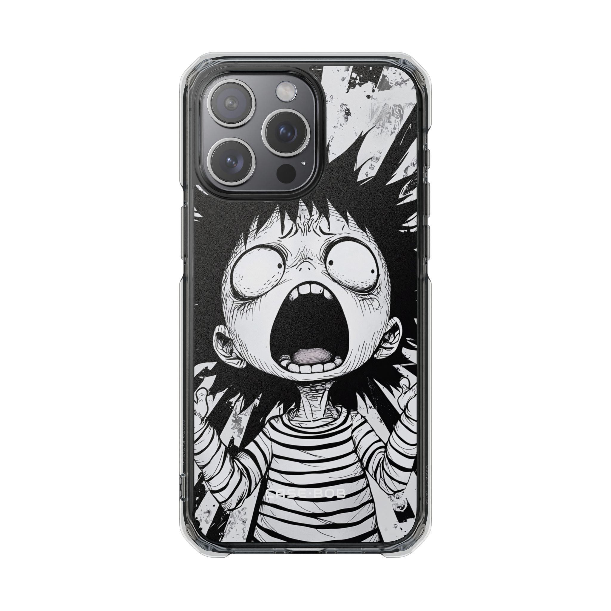 Screaming Stripes iPhone 15 Pro Max Case - Impact