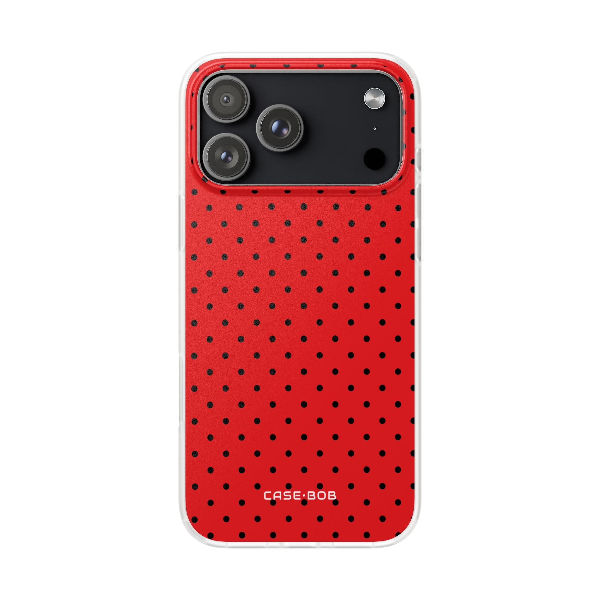 Crimson Dot Matrix iPhone 17 Pro Max Case - Soft - CASE•BOB