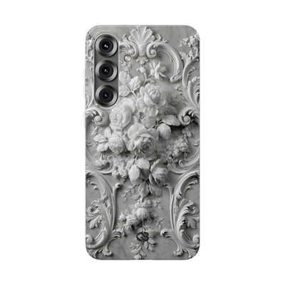 Rococo Marble Rose · Lite Phone Case for Samsung · White