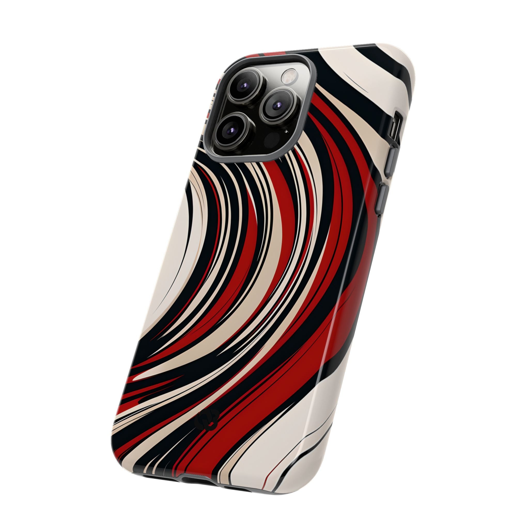 Karmesin Fluss Wellen · Tough Handyhülle für iPhone