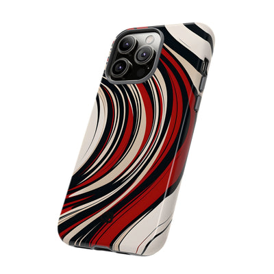 Karmesin Fluss Wellen · Tough Handyhülle für iPhone