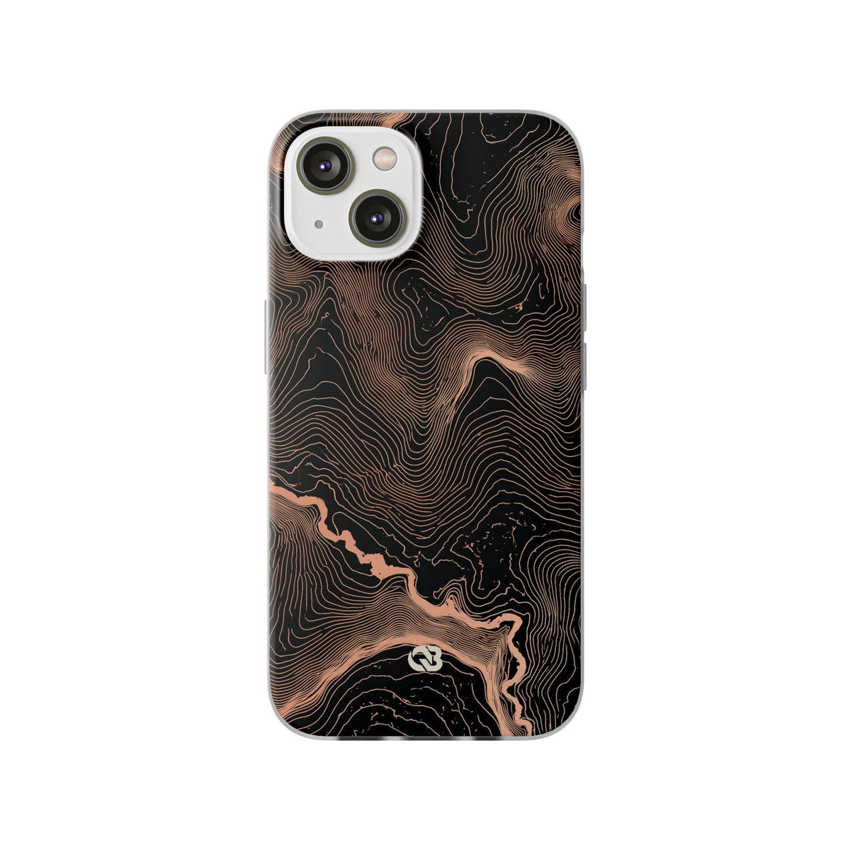 Mesa Elevation Contour · Lite Phone Case for iPhone ·  Black