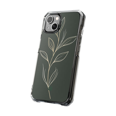 Green Impact MagSafe Phone Case for iPhone - Deep Moss Willow