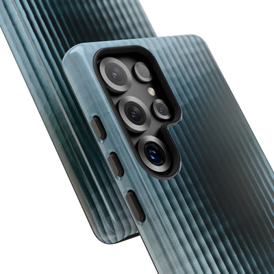 Blue Tough Phone Case for Samsung - Glacial Reeded Glass