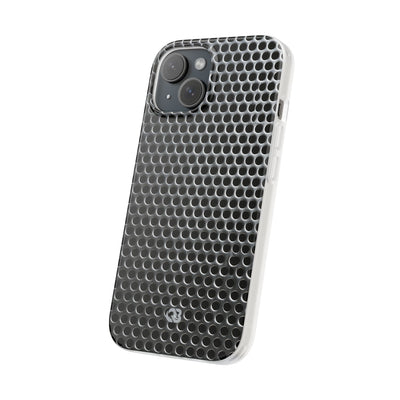 Silver Lite Phone Case for iPhone - Brutalist Steel Mesh