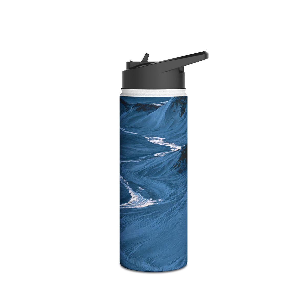 Arctic Moon Drift · Insulated Water Bottle · Blue