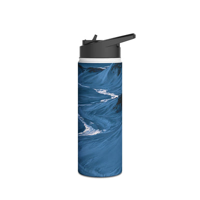 Arctic Moon Drift · Insulated Water Bottle · Blue
