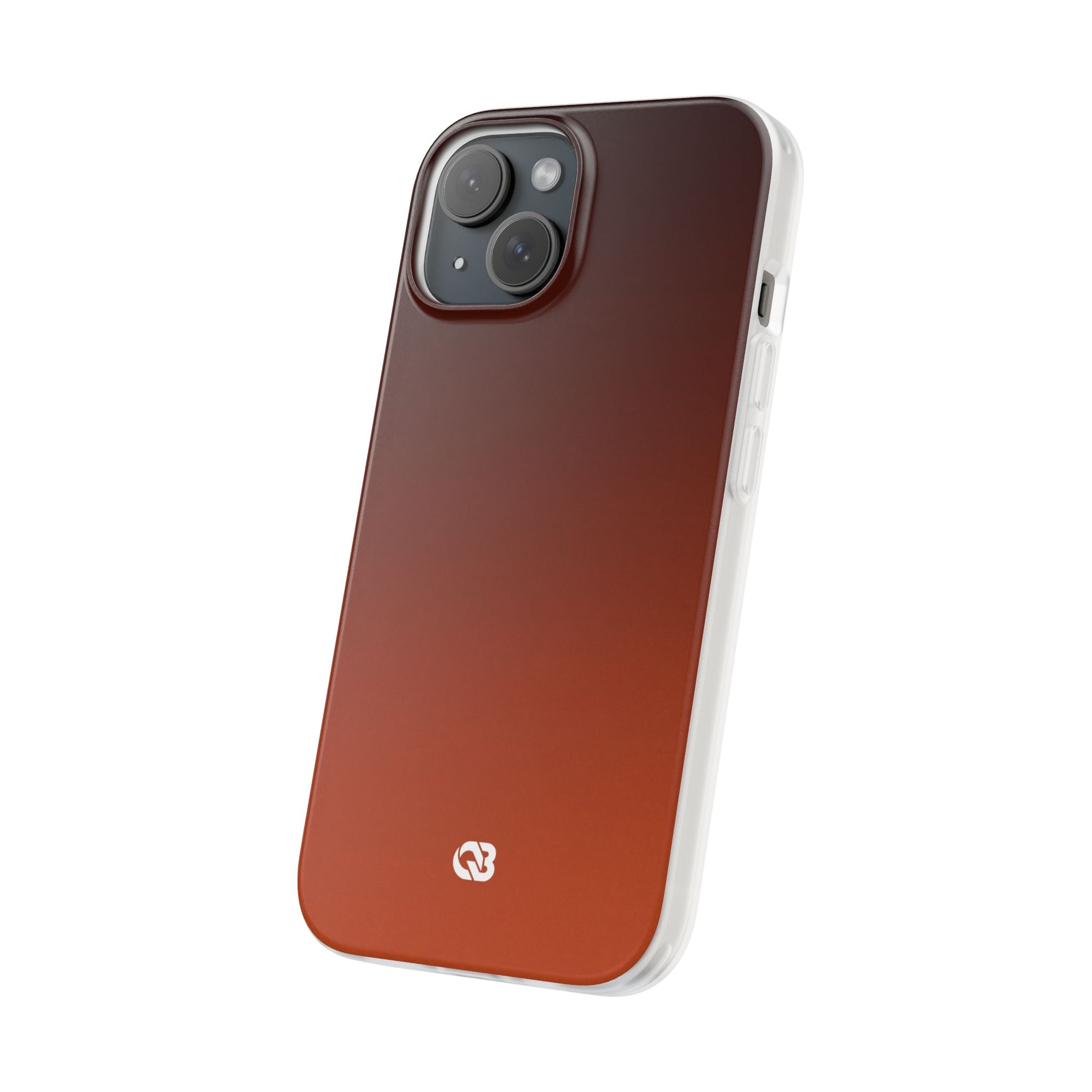 Orange Lite Phone Case for iPhone - Obsidian Ember Fade