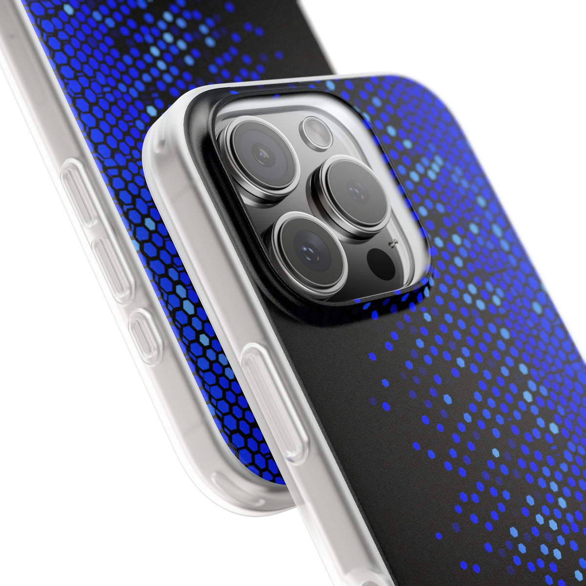 Cobalt Hex Dispersion · Lite Phone Case for iPhone ·  Blue