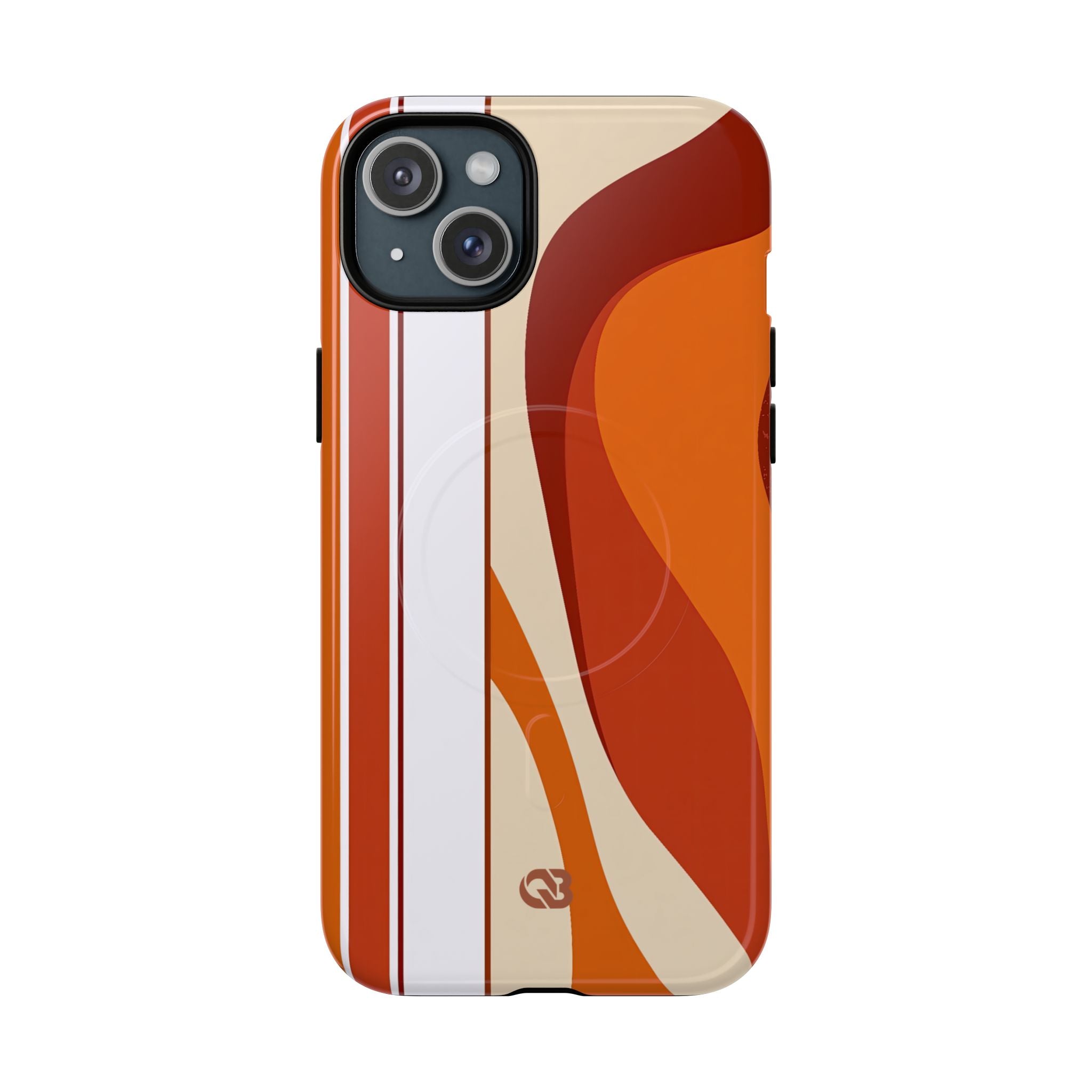 Orange Tough 2.0 Magsafe Phone Case for iPhone - Terracotta Metro Line