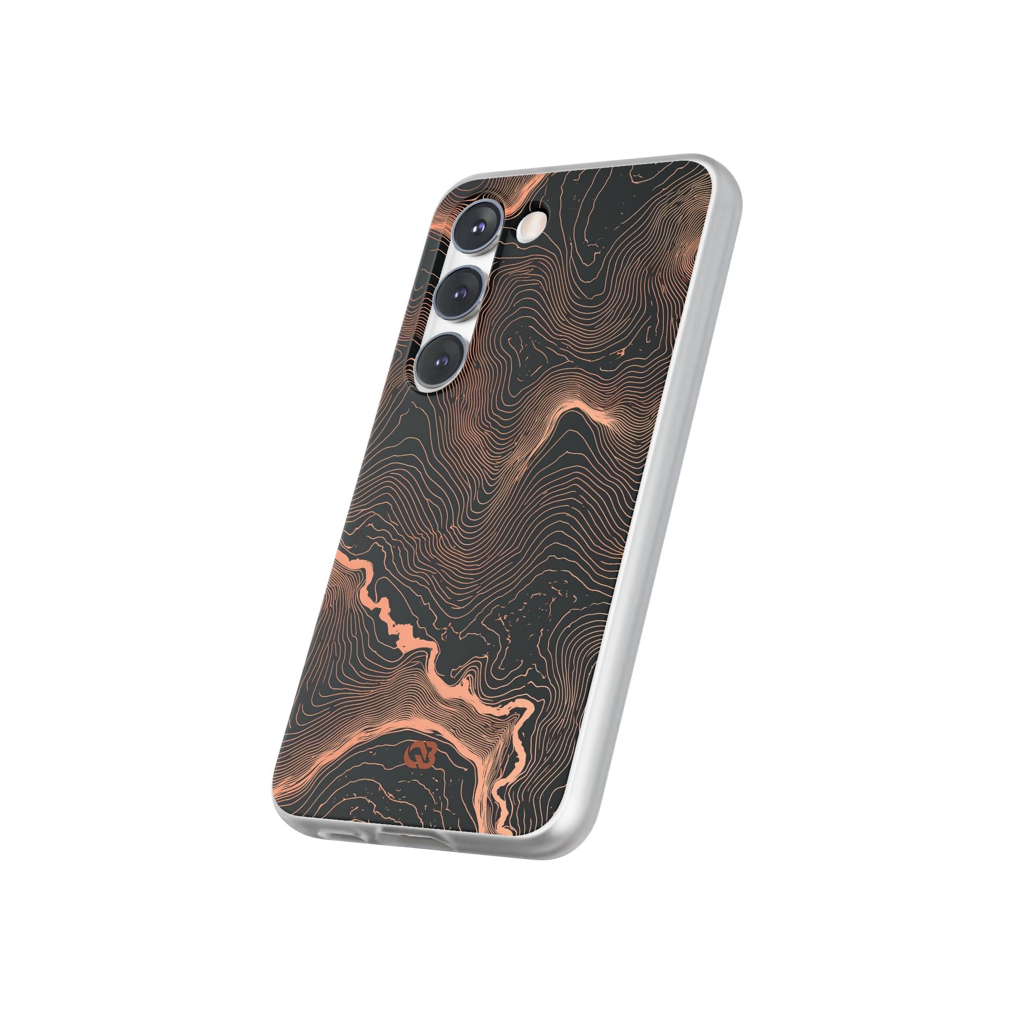 Orange Lite Phone Case for Samsung - Salmon Ridge Topo