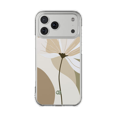 Beige Impact MagSafe Phone Case for iPhone - Sage Linen Magnolia