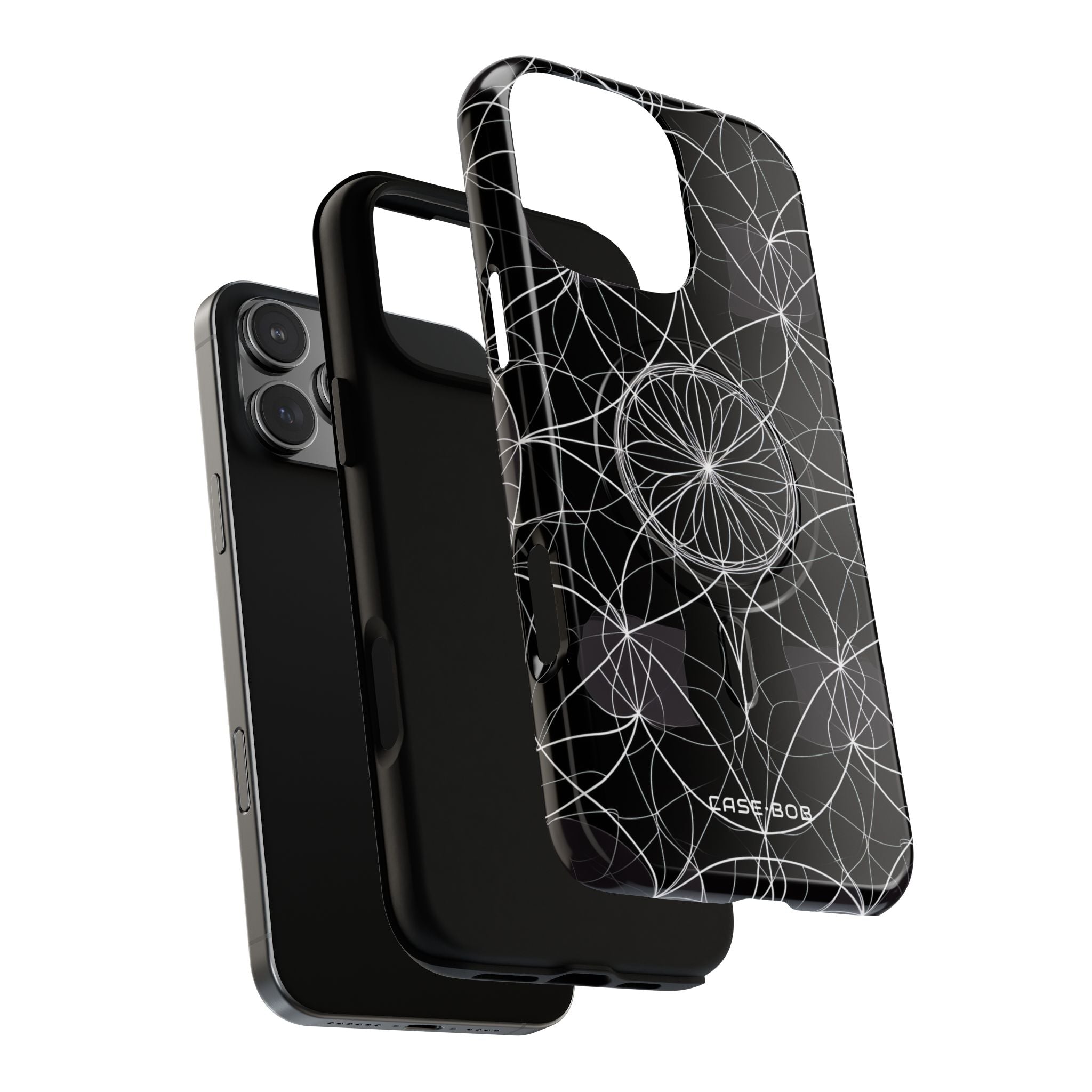 Strahlender Blütenblatt-Orbit iPhone 16 Pro Max Case - Tough+