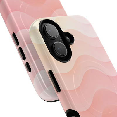 Blush Horizon Waves · Tough 2.0 Magnetic Phone Case for iPhone · Pink
