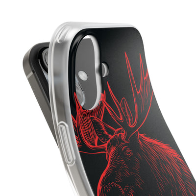 Nordic Elk · Lite Phone Case for iPhone ·  Black
