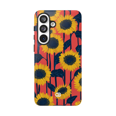 Solar Navy Bloom · Tough Phone Case for Samsung