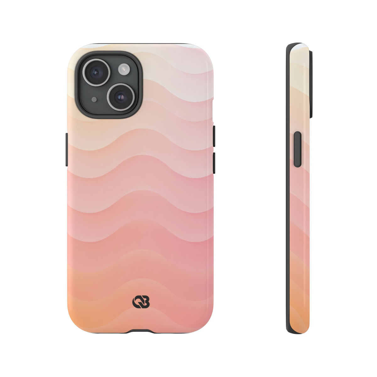 Blush Horizon Waves · Tough Phone Case for iPhone · Pink