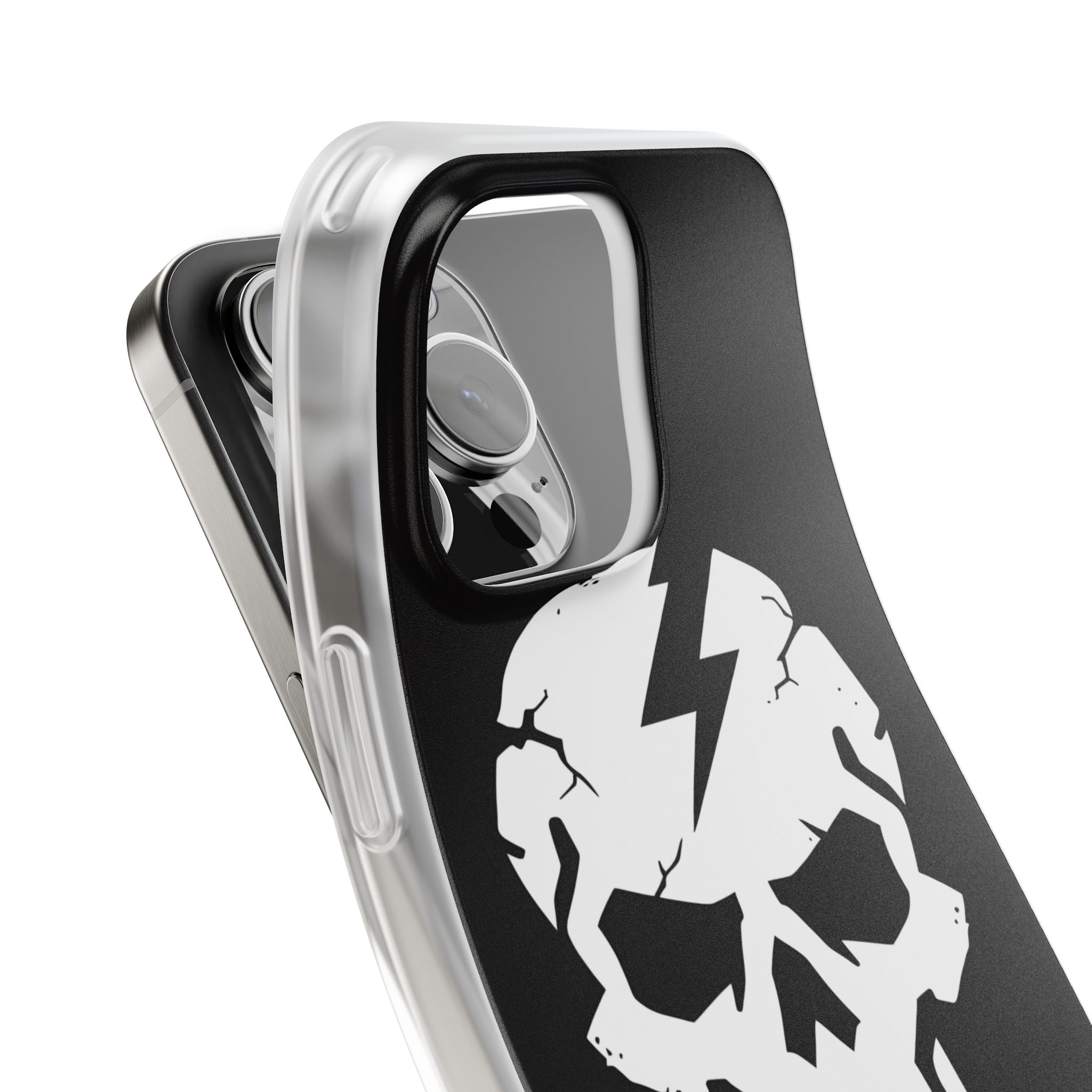 Lightning Skull iPhone 16 Pro Max Case - Soft