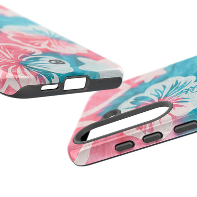 Tropical Hibiscus Bloom · Tough Phone Case for Samsung · Teal