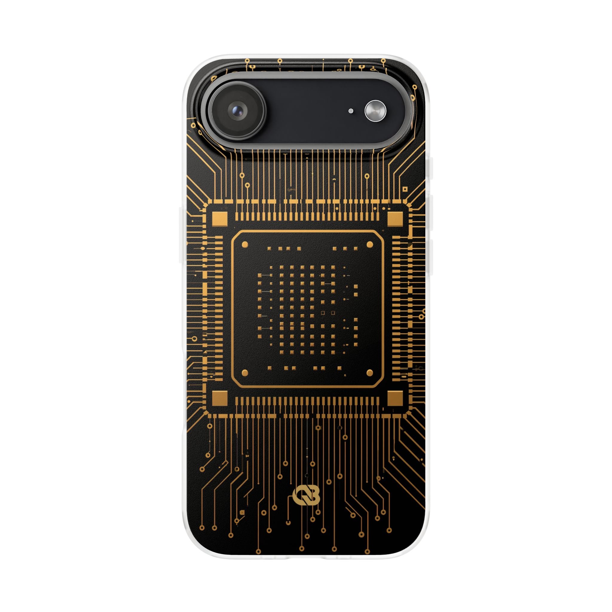Gold Lite Phone Case for iPhone - Cyber Gold Processor