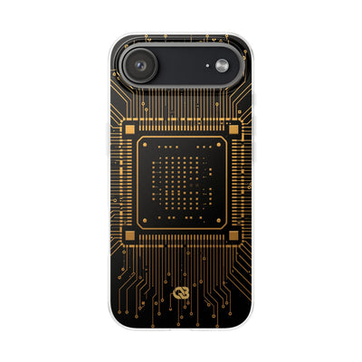 Gold Lite Phone Case for iPhone - Cyber Gold Processor