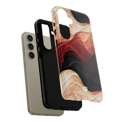 Ember Wave Dispersion · Tough Phone Case for Samsung · Red