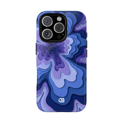 Periwinkle Strata Bloom · Tough 2.0 Magnetic Phone Case for iPhone · Purple