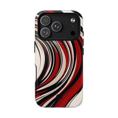 Crimson Flow Waves · Tough+ Magsafe