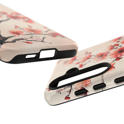 Crimson Silk Flora · Tough Phone Case for Samsung