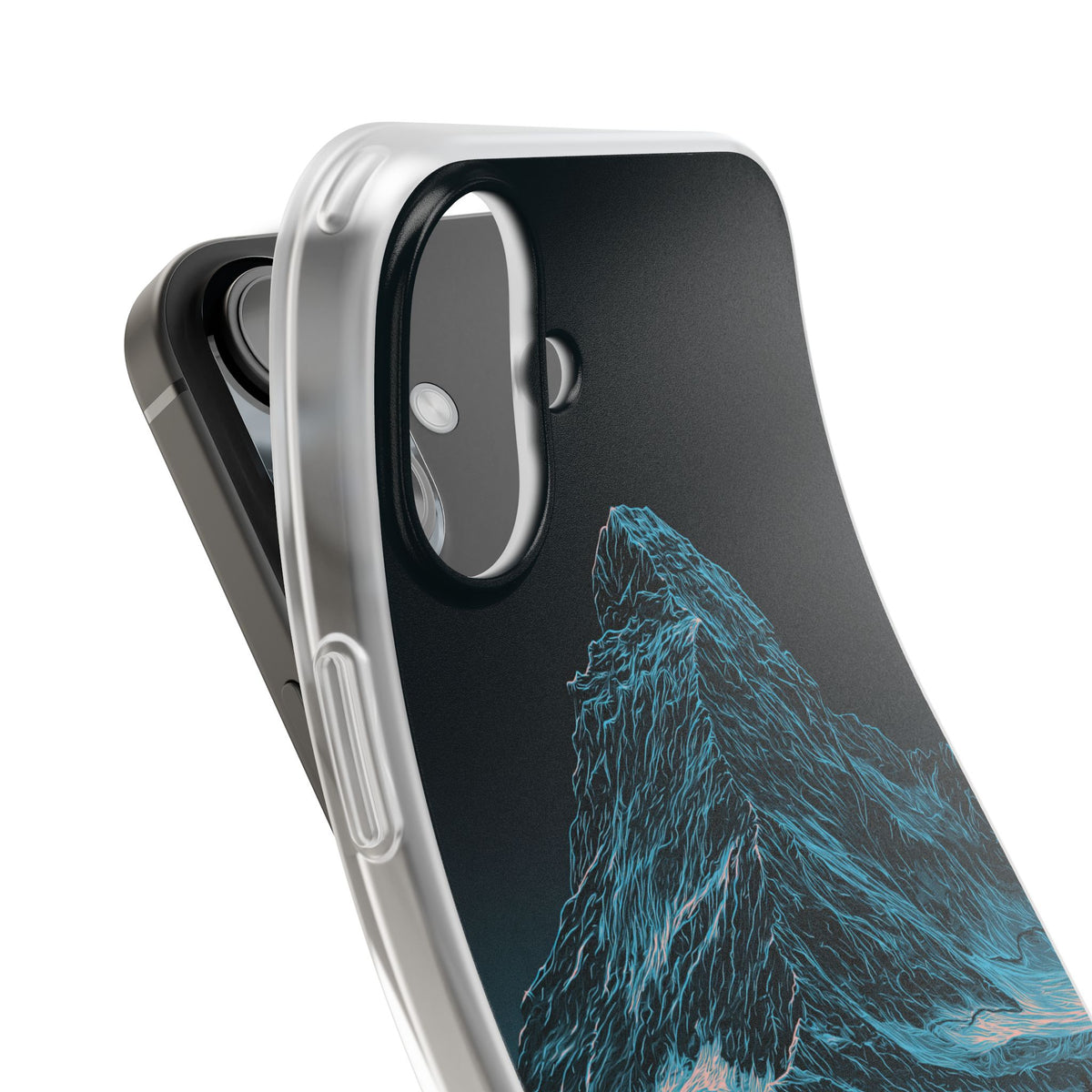 Glacial Alpine Peak · Lite Phone Case for iPhone ·  Blue