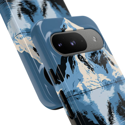 Blue Tough Phone Case for Google Pixel - Arctic Summit Mirror