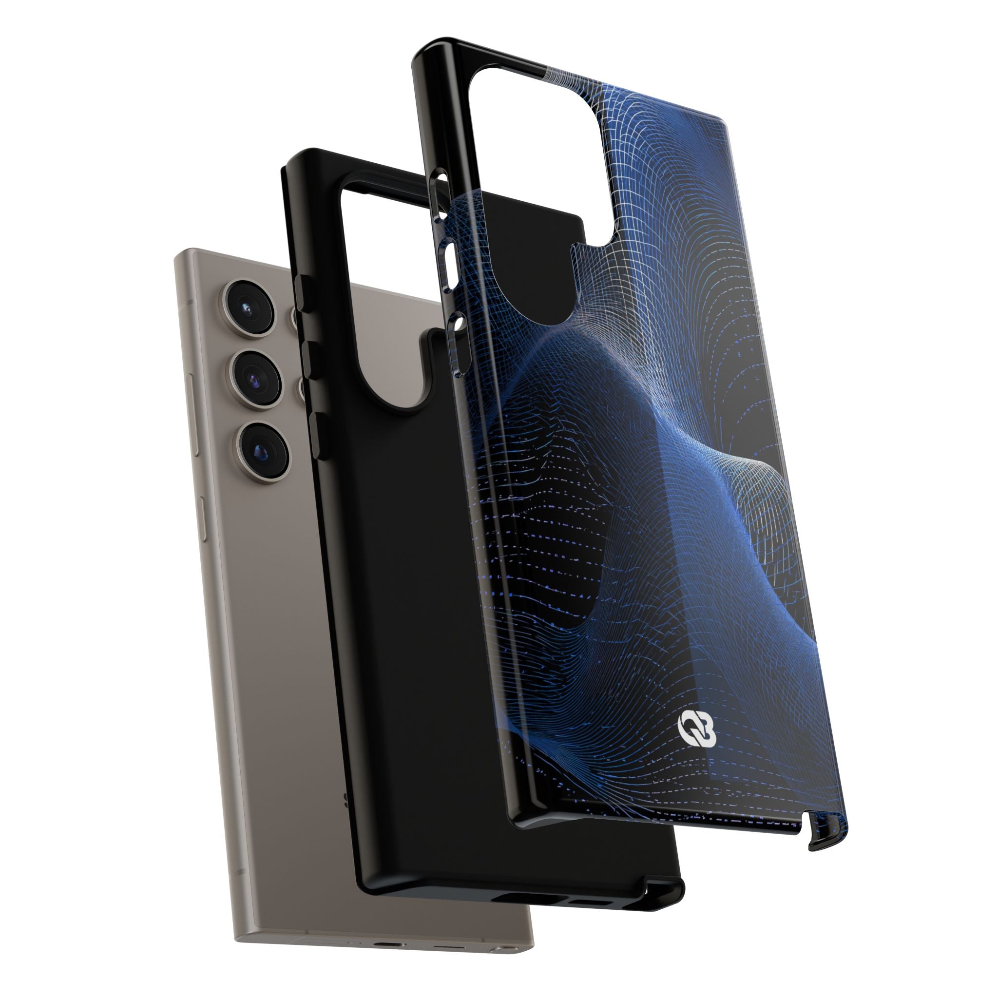 Blue Tough Phone Case for Samsung - Electric Blue Flux