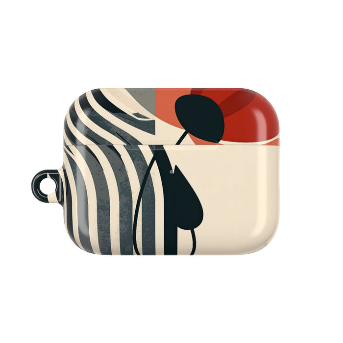 Modernist Poppy · Hard Case for AirPods & AirPods Pro · Beige