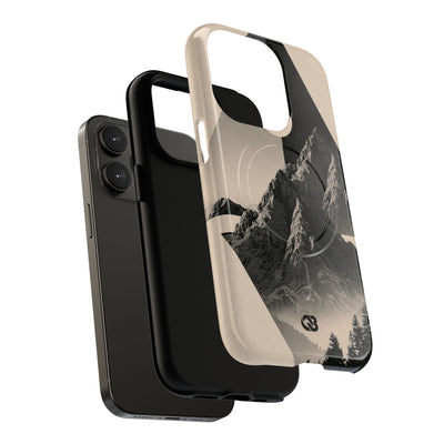 Beige Tough 2.0 Magsafe Phone Case for iPhone - Obsidian Summit Parchment