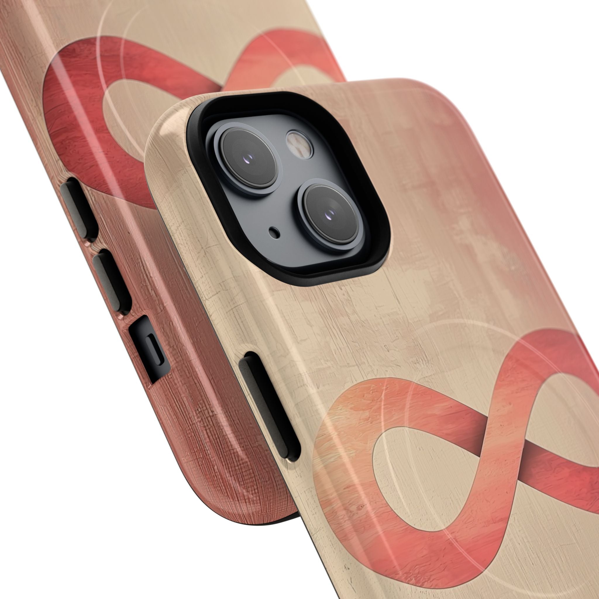Terracotta Infinity Stroke · Tough+ Magsafe