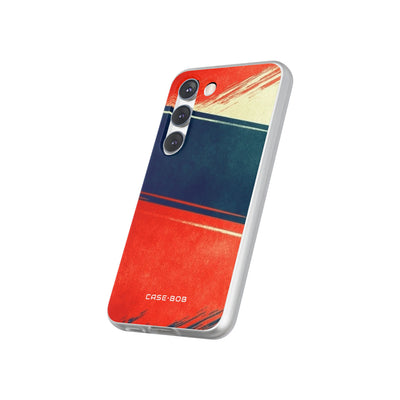 Blue Diagonal Motion Samsung S23 Case - Soft