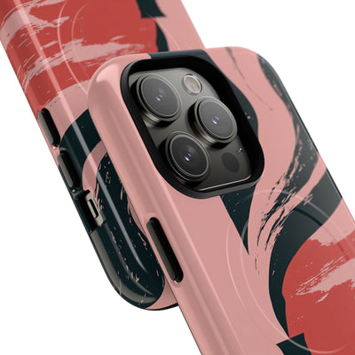 Pink Tough 2.0 Magsafe Phone Case for iPhone - Cinder Rose Plume
