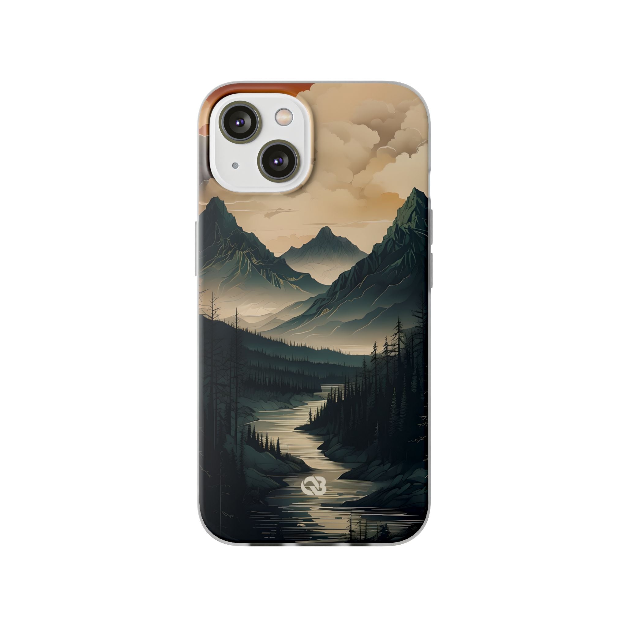 Summit River Dusk · Soft Telefoncover for iPhone