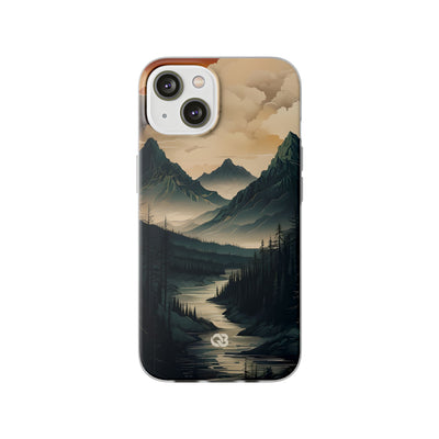 Summit River Dusk · Soft Phone Case for iPhone